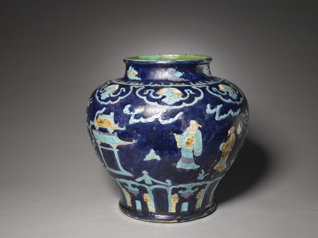 图片[1]-Enamel figure pot-China Archive